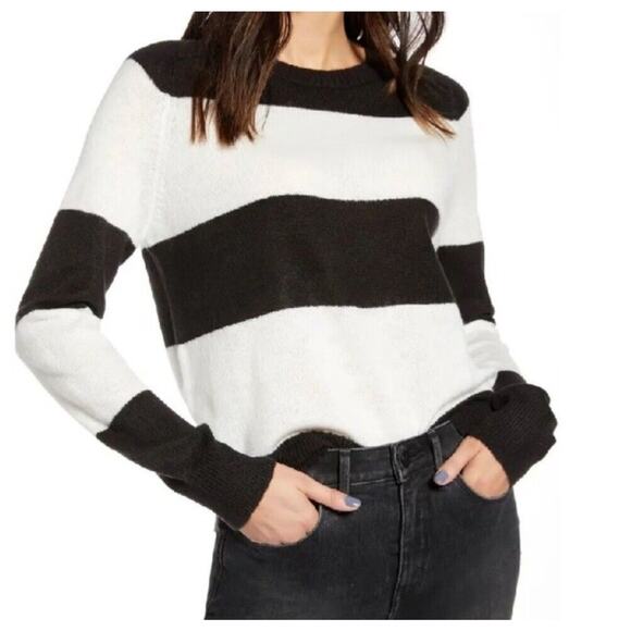 Treasure & Bond Sweater Women's Size XS NWT Wide Stripe Crewneck Pullover - Picture 1 of 10